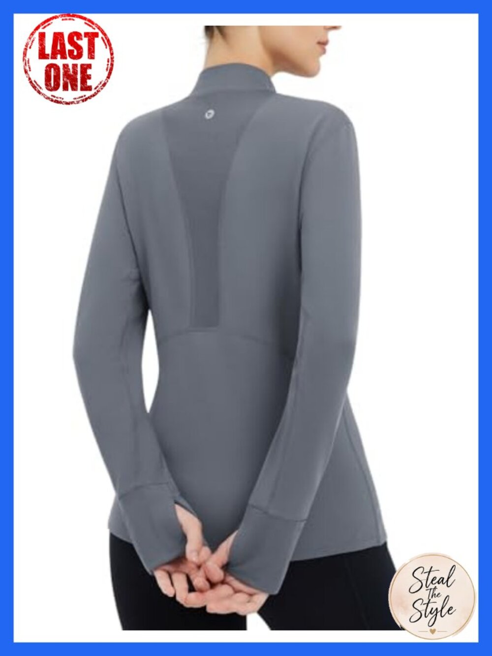 Thermal Long Sleeve Turtleneck Tops Fleece Lined Base Layer with Thumb Hole